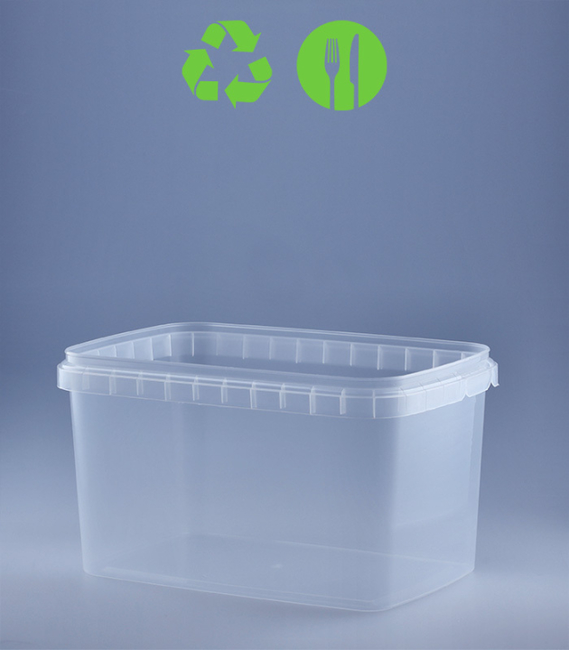 RECHTECKBECHER 1.800 ML / 192 X 128 MM / TRANSPARENT