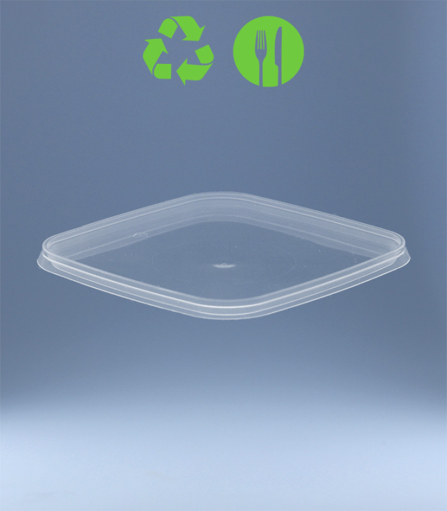 DECKEL ZU QUADRATSCHALE / 193 x 193 mm / TRANSP.