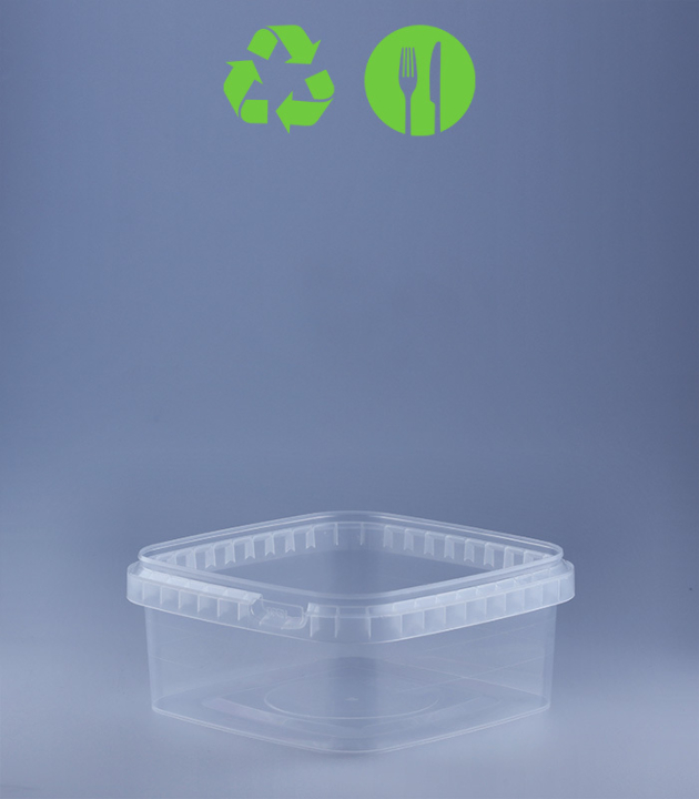 QUADRAT-BECHER 500 ML /128 x 128 mm / TRANSPARENT