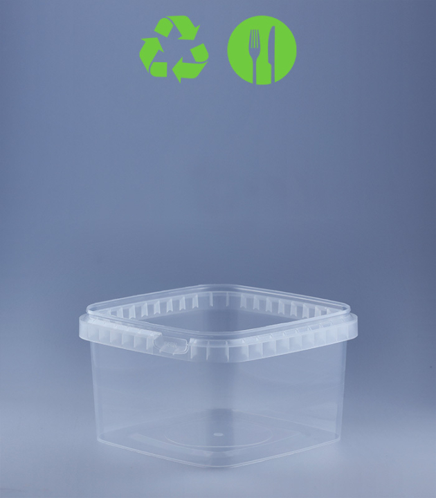 QUADRAT-BECHER 750 ML /128 x 128 mm / TRANSPARENT