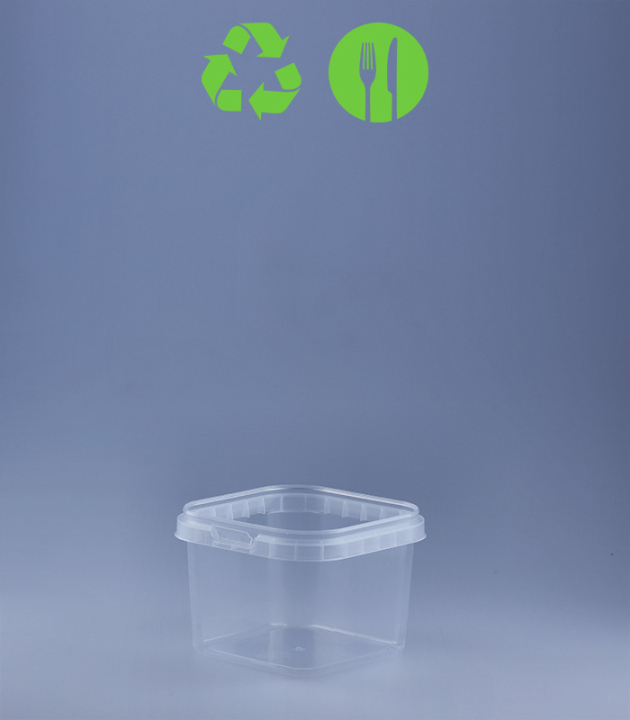 QUADRAT-BECHER 225  ML / 79 x 79 mm / TRANSPARENT