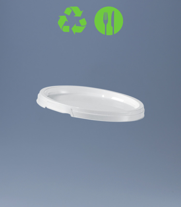 DECKEL ZU 0,6 L RUND-EIMER  / WEISS