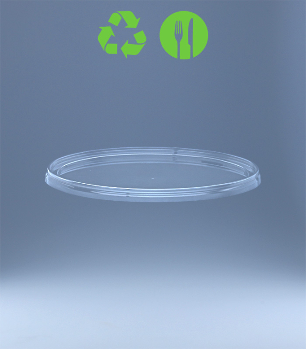 DECKEL ZU RUND-BECHER DM Ø 146  mm / TRANSP.