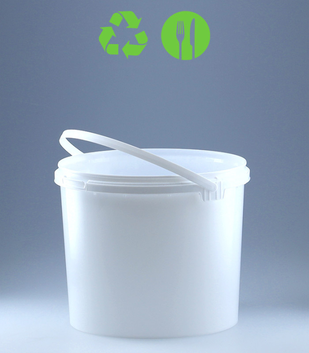 RUND-EIMER 5,5 L / WEISS