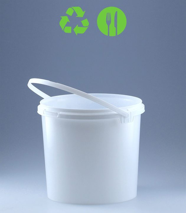 RUND-EIMER 2,5 L / WEISS