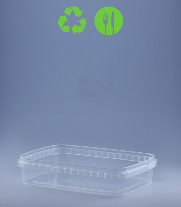 RECHTECKBECHER 600 ML / 192 x 128  MM / TRANSPARENT