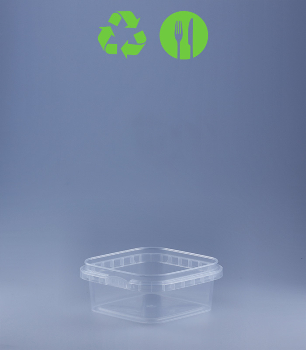 QUADRAT-BECHER 185 ML / 95 x 95 mm / TRANSPARENT