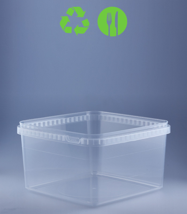 QUADRAT-SCHALE 3000 ML / 193 x 193 mm / TRANSPARENT