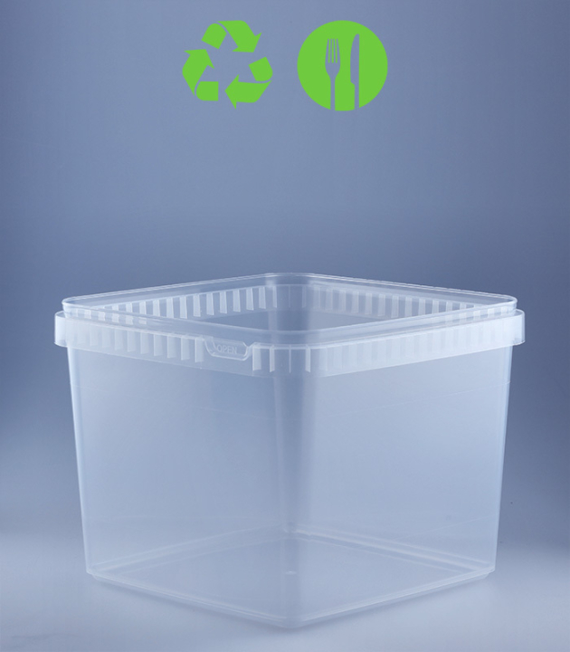 QUADRAT-SCHALE 4000 ML / 193 x 193 mm / TRANSPARENT