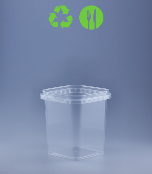 QUADRAT-BECHER 520 ML / 95 x 95 mm / TRANSPARENT