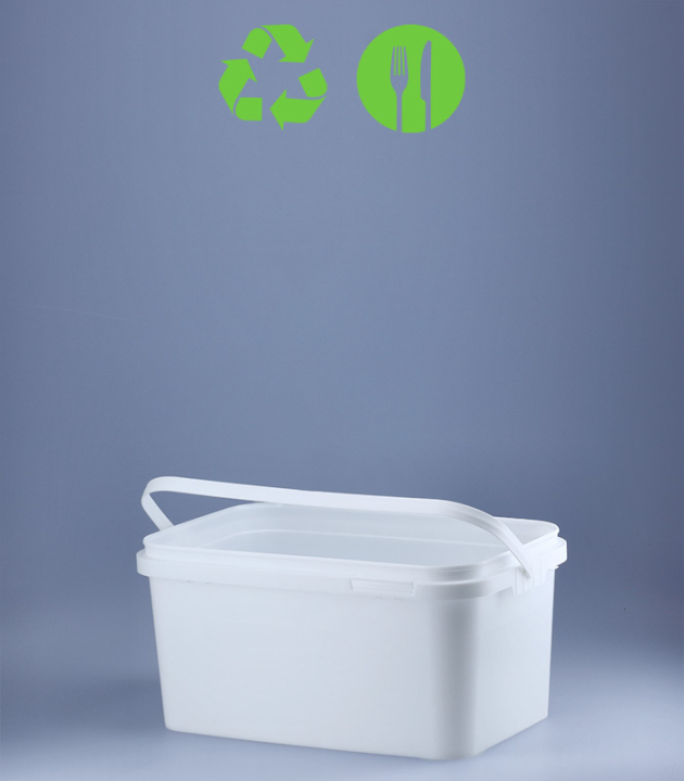 RECHTECK-EIMER 2,5 L / WEISS