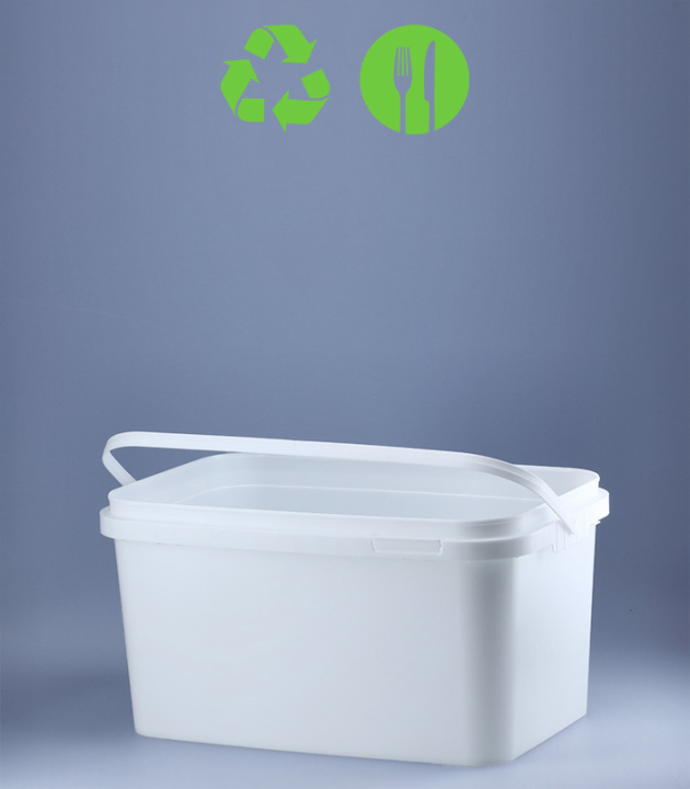 RECHTECK-EIMER 5,9 L / WEISS