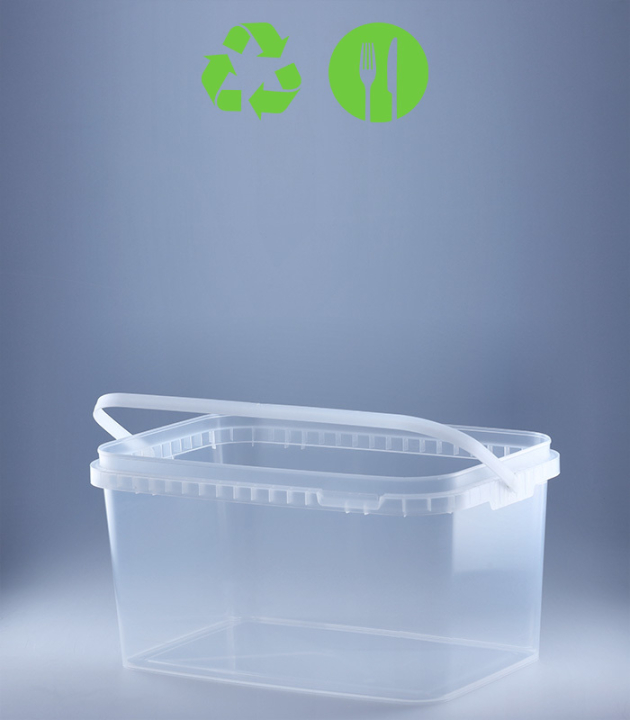 RECHTECK-EIMER 5,9 L /  TRANSPARENT