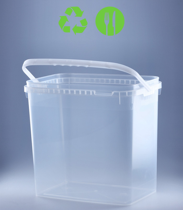 RECHTECK- EIMER 10,6 L EKO (hoch) / TRANSPARENT