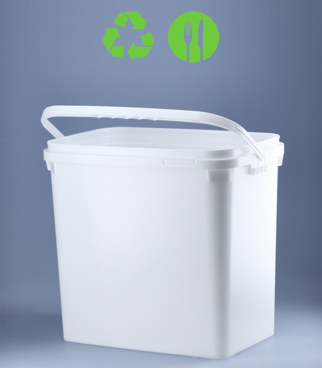 RECHTECK- EIMER 10,6 L EKO (hoch) / WEISS