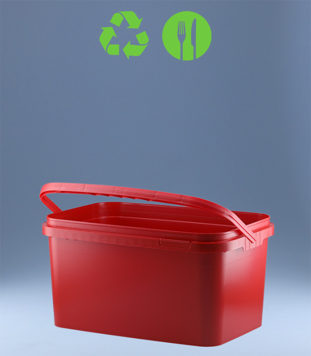 RECHTECK-EIMER 5,9 L / ROT