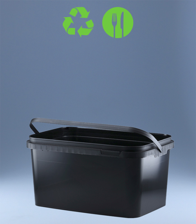 RECHTECK-EIMER 5,9 L / SCHWARZ