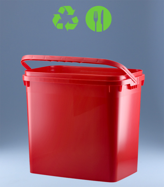 RECHTECK- EIMER 10,6 L EKO / ROT