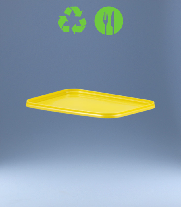 DECKEL ZU RECHTECK-EIMER 5 L u. 10,6 L EKO / GELB