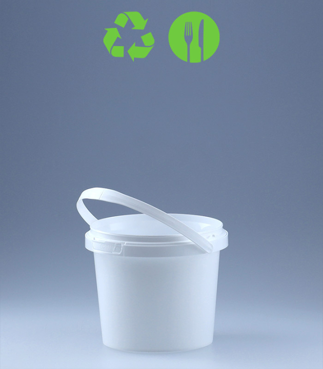 RUND-EIMER 0,5 L / WEISS