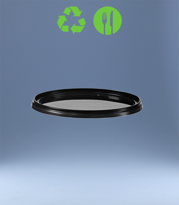 DECKEL ZU BECHER TOP / DM Ø 118 mm / SCHWARZ