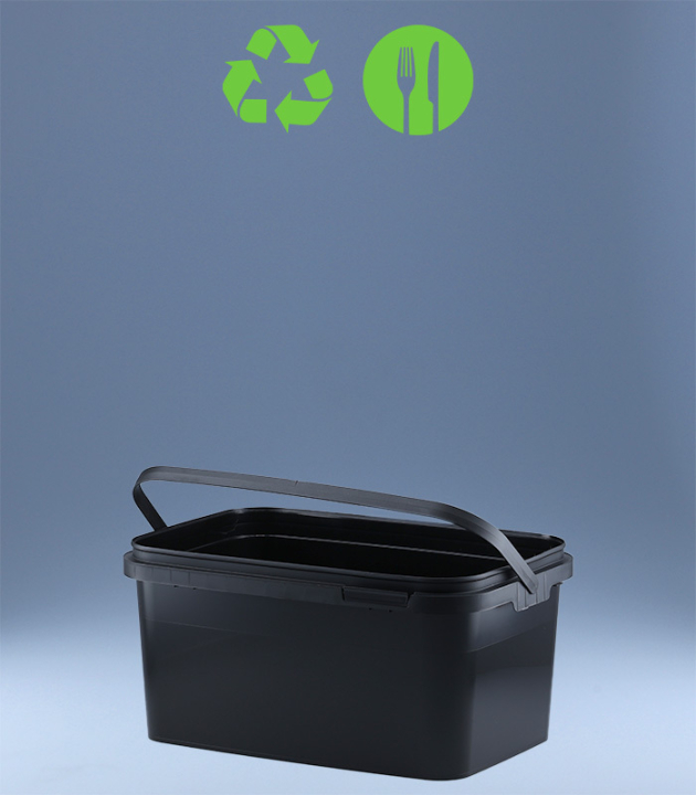 RECHTECK-EIMER 2,5 L / SCHWARZ