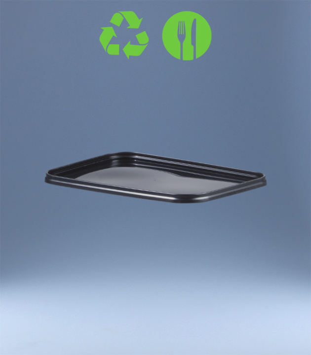 DECKEL ZU 2,5 L RECHTECK-EIMER / SCHWARZ