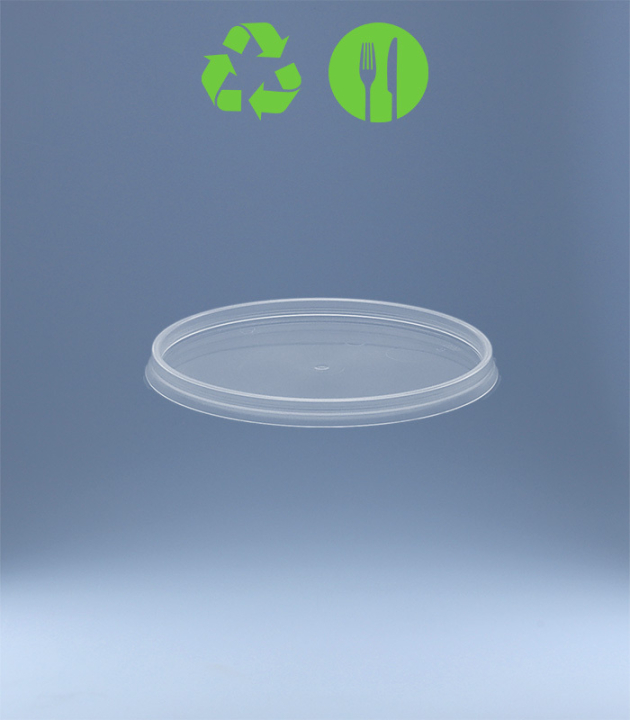 DECKEL ZU RUND-BECHER EKO / DM Ø 98 mm / TRANSP.