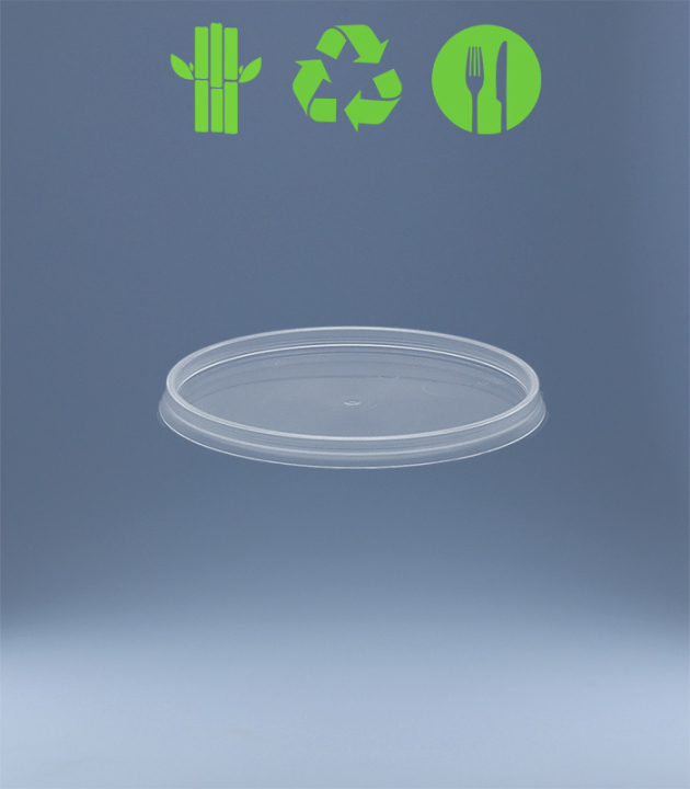 DECKEL ZU RUND-BECHER NatureBased 50+ / Ø 98 mm / TRANSP.