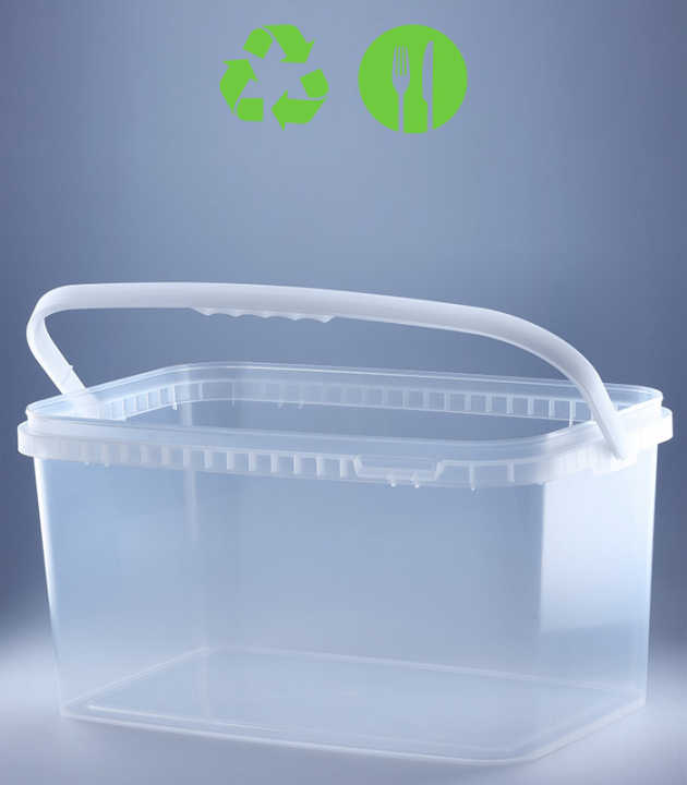 RECHTECK- EIMER 10/12  L  HEAVY DUTY /  TRANSPARENT