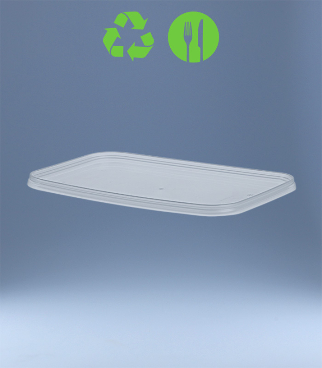 DECKEL ZU 12 L RECHTECK-EIMER HEAVY DUTY / MOD. 2021 / TRANSPARENT