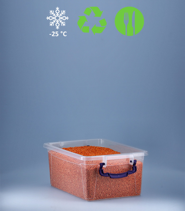 BikaBox - Tiefkühlfähige Aufbewahrungsbox mit Deckel 5 L