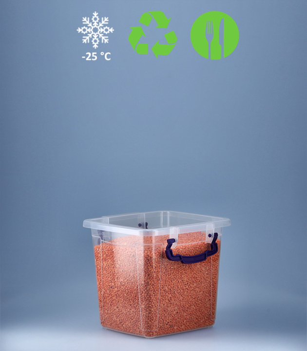 BikaBox - Tiefkühlfähige Aufbewahrungsbox mit Deckel 4 L